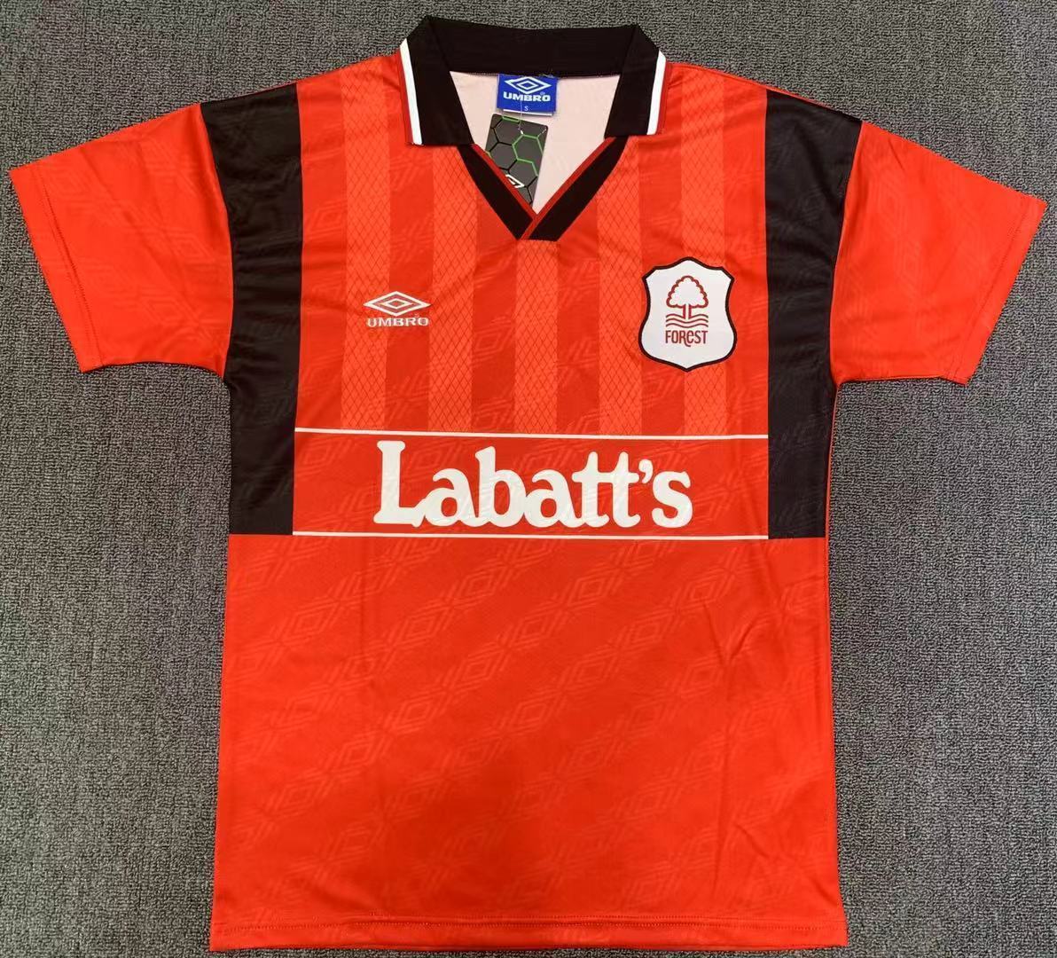 Nottingham Forest 1994/1995 Rotes Heim-Retro-Trikot