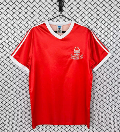 Nottingham Forest 1977-1980 European Cup Final Winners Red Home Retro Jersey