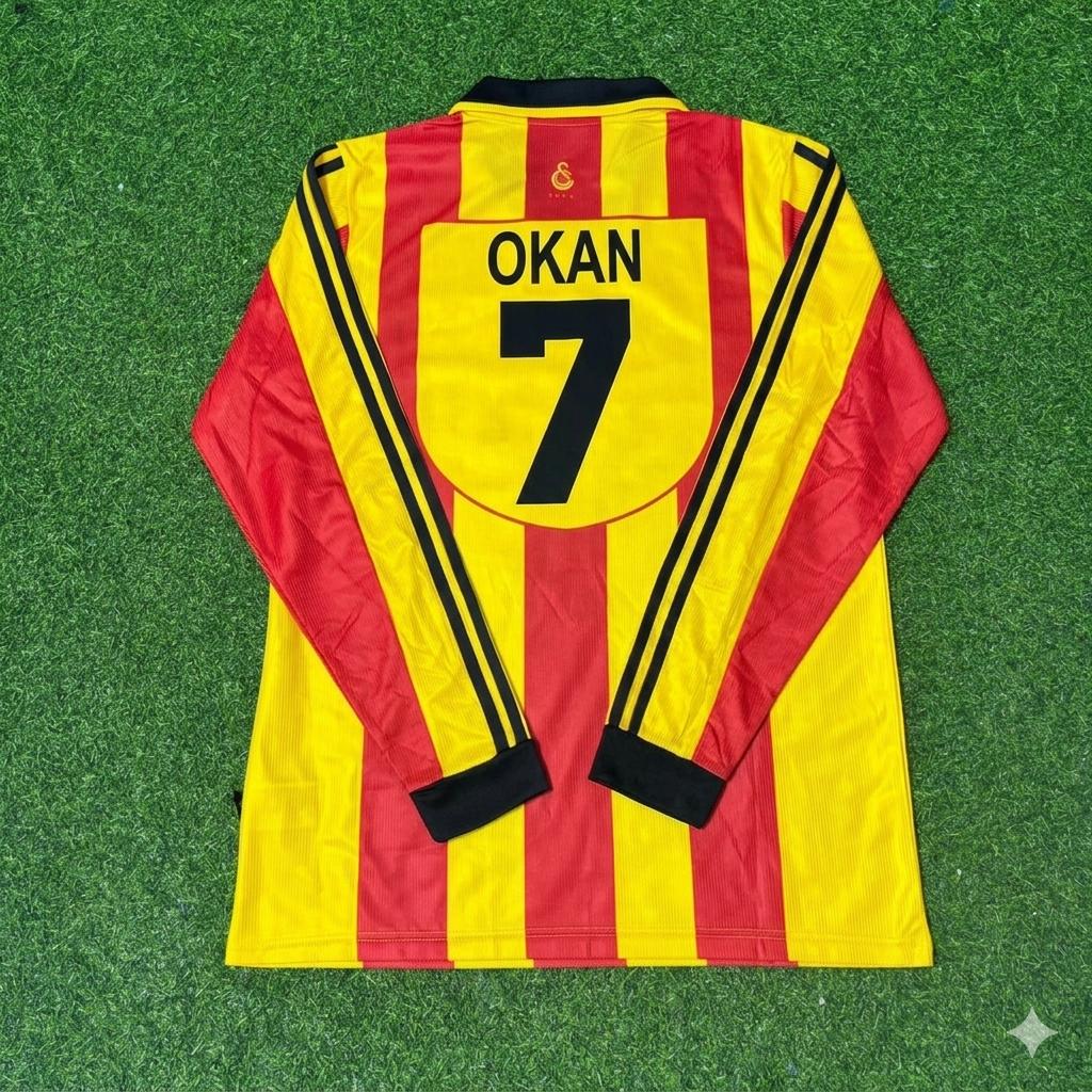 Camiseta de fútbol retro de manga larga del Galatasaray 1999/00 – Okan Buruk