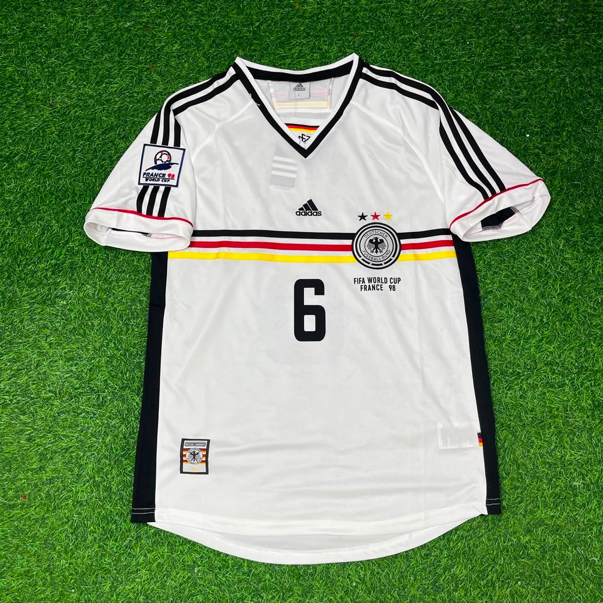 Deutschland 1998 WM Retro-Fußballtrikot – Olaf Thon