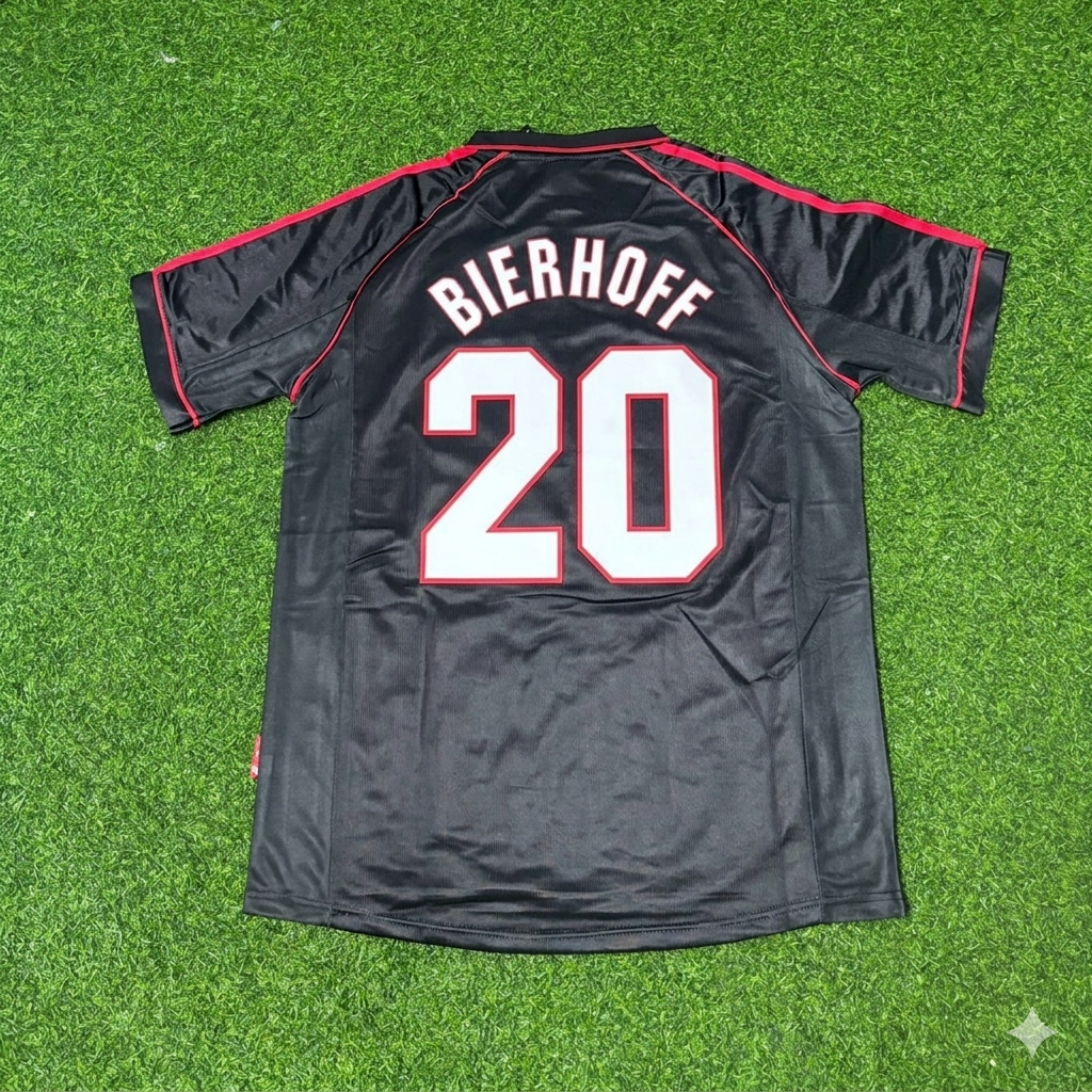 Oliver Bierhoff #20 AC Milan 1998-1999 Black Retro Football Jersey