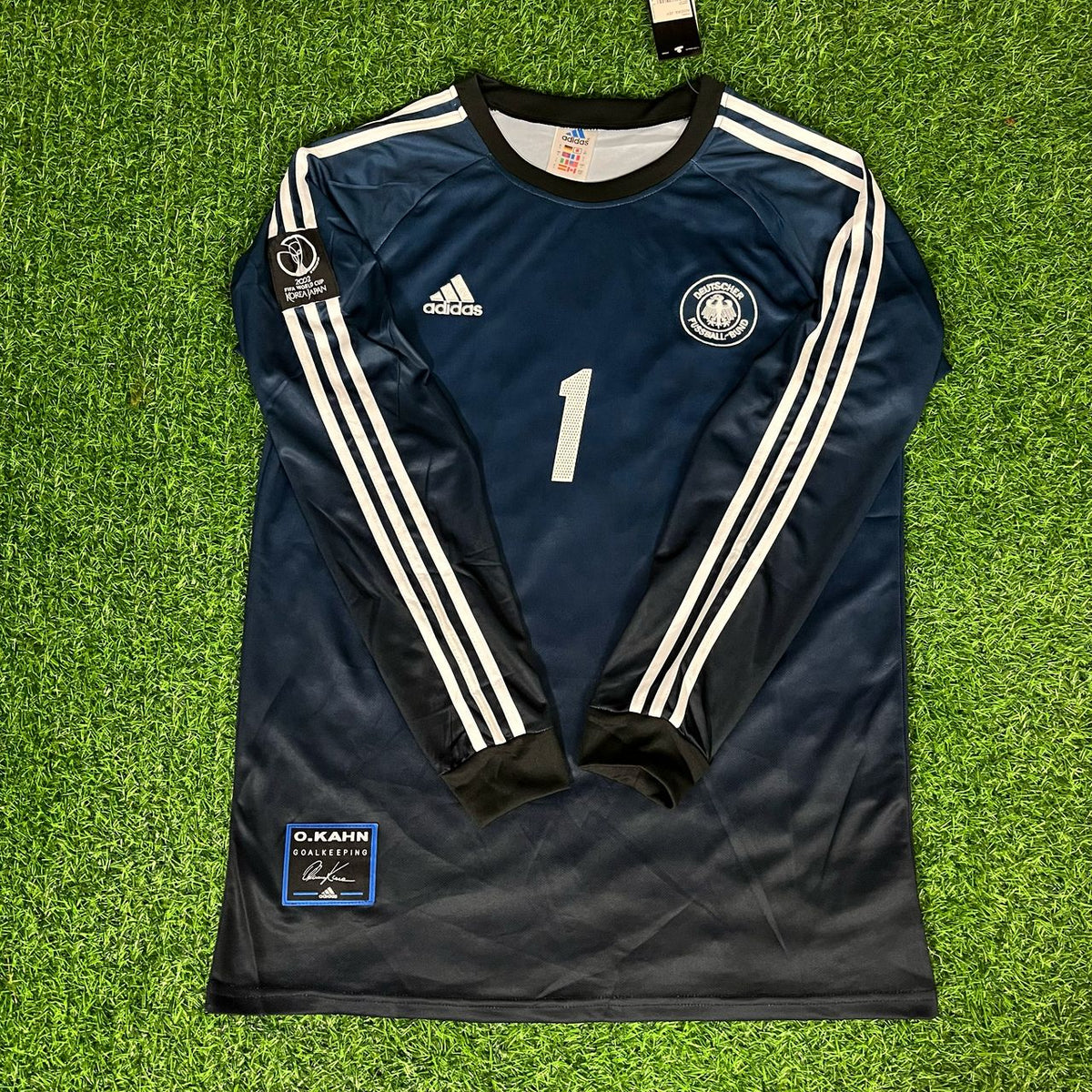 Oliver Kahn – Germany Deutschland 2002 World Cup Goalkeeper Retro Kit Jersey – | Trikot | Maillot Fußballtrikot