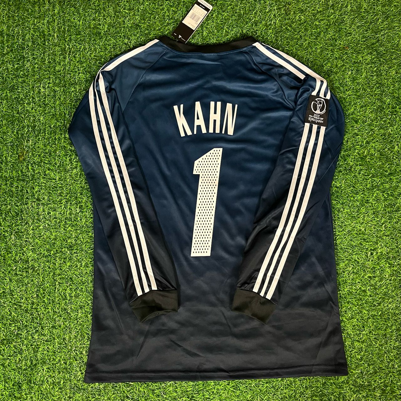 Oliver Kahn – Germany Deutschland 2002 World Cup Goalkeeper Retro Kit Jersey – | Trikot | Maillot Soccer Shirt
