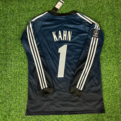 Oliver Kahn – Germany Deutschland 2002 World Cup Goalkeeper Retro Kit Jersey – | Trikot | Maillot Soccer Shirt