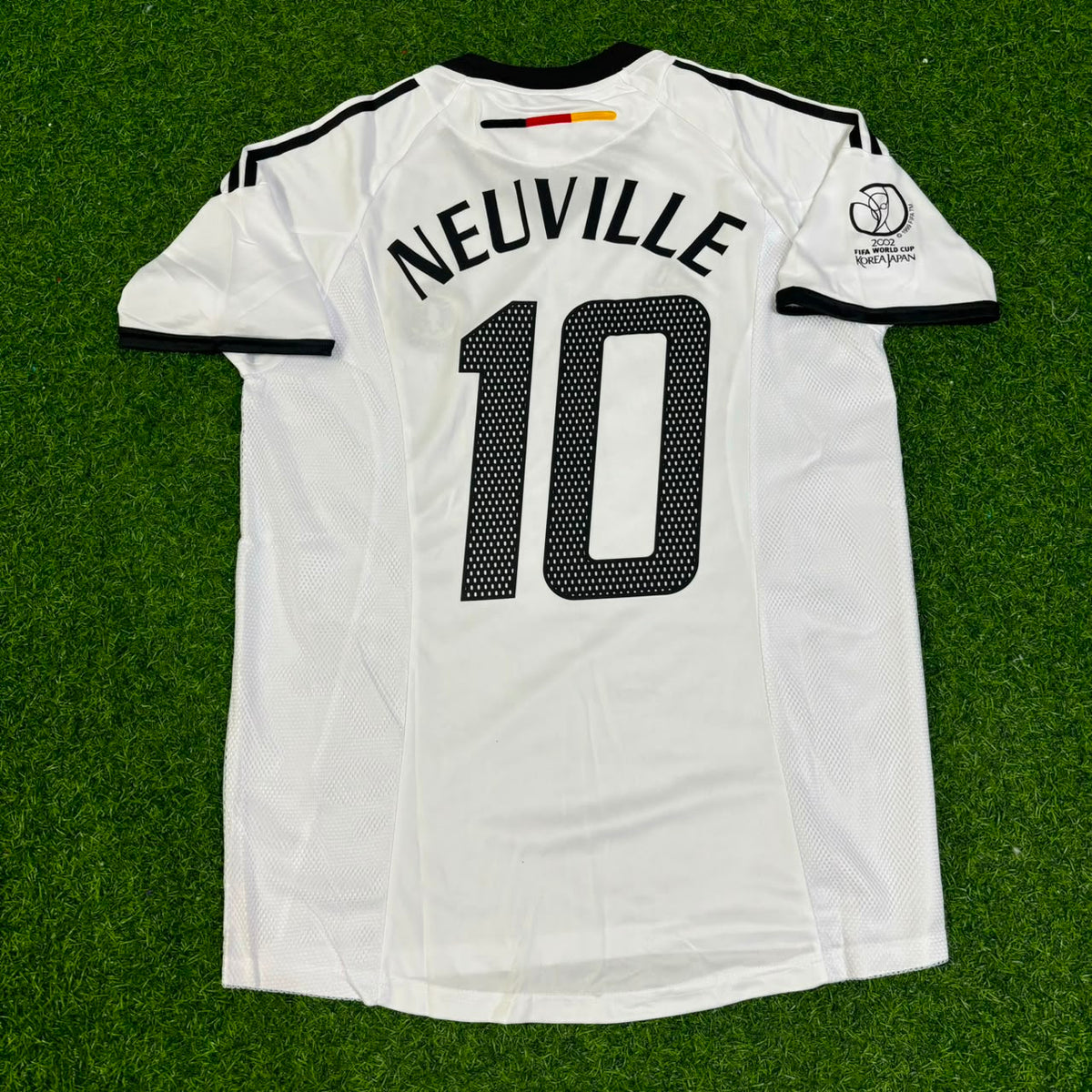 Germany 2002 World Cup Japan Korea White Retro Jersey – Oliver Neuville
