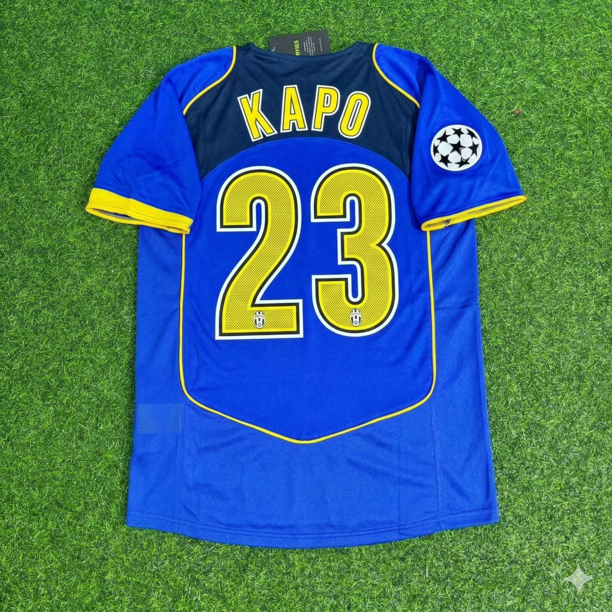 Olivier Kapo Juventus 2004-2005 Blue Retro Jersey | Kit | Trikot | Maillot Soccer Shirt