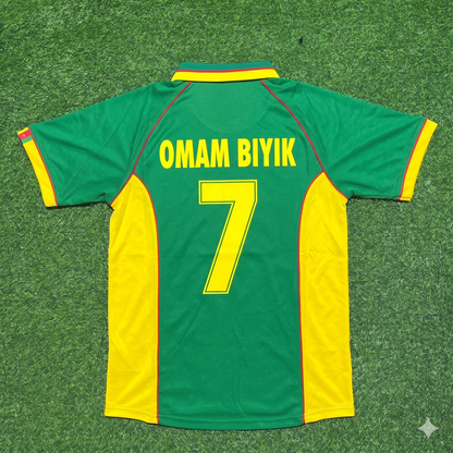 François Omam-Biyik Cameroon 1998 World Cup Retro Football Jersey