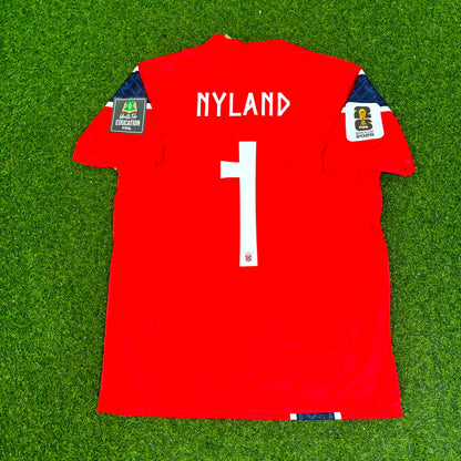 Ørjan Nyland Norway Goalkeeper 2026 World Cup Home Football Jersey
