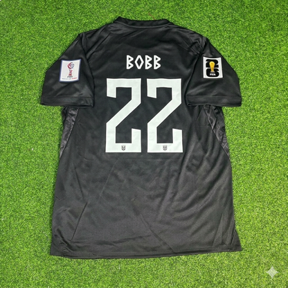 Oscar Bobb #22 Norwegen 2026 WM Auswärtstrikot Schwarz