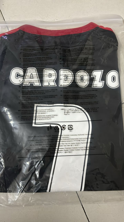 Oscar Cardozo #7 – Benfica 2009/2010 Auswärts Schwarz Retro Trikot Fußballtrikot