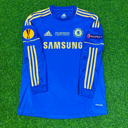 Maillot de football rétro bleu Chelsea 2013 – Finale de l’Europa League à Amsterdam – Oscar 11