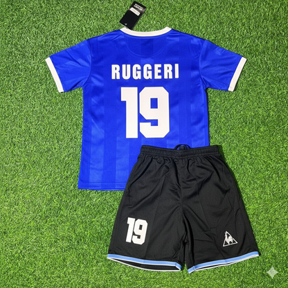 Oscar Ruggeri 19- Argentina 1986 World Cup Final Blue Kids Retro Football Jersey Kit