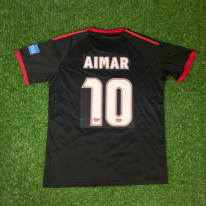 Pablo Aimar 10 – Benfica 2009/2010 Away Black Retro Kit Jersey Trikot Maillot Soccer Shirt