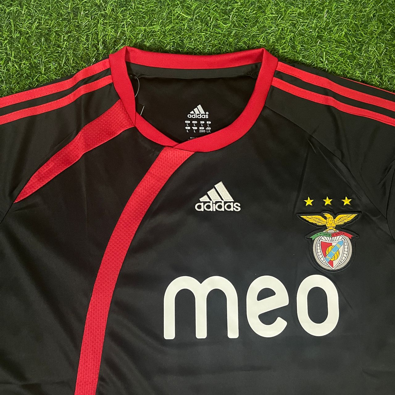 David Luiz #23 – Benfica 2009/2010 Away Black Retro Kit Jersey Trikot Maillot Soccer Shirt