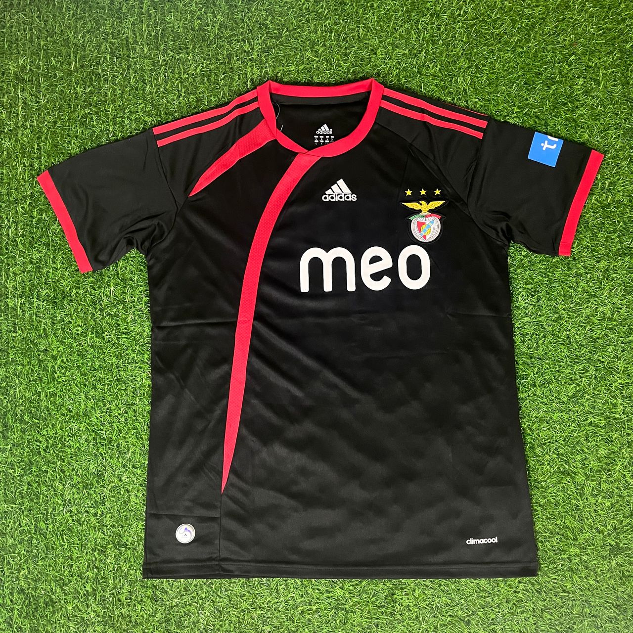Pablo Aimar 10 – Benfica 2009/2010 Away Black Retro Kit Jersey Trikot Maillot Soccer Shirt