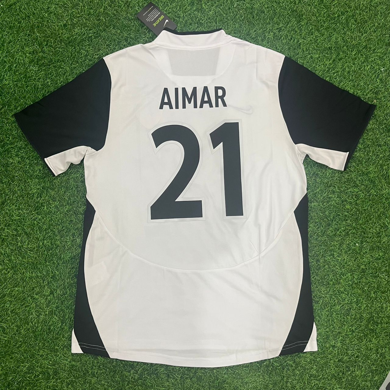 Pablo Aimar Valencia 2004 UEFA-Pokalfinale Retro Fußballtrikot Trikotsatz