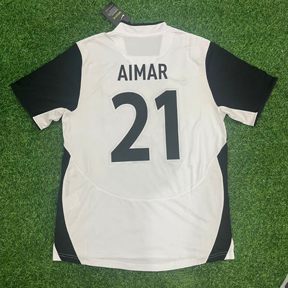 Pablo Aimar Valencia 2004 UEFA-Pokalfinale Retro Fußballtrikot Trikotsatz