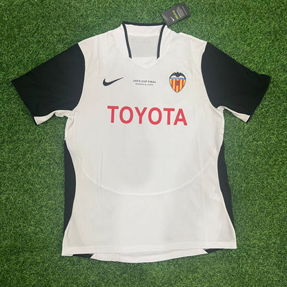 Pablo Aimar Valencia 2004 UEFA-Pokalfinale Retro Fußballtrikot Trikotsatz