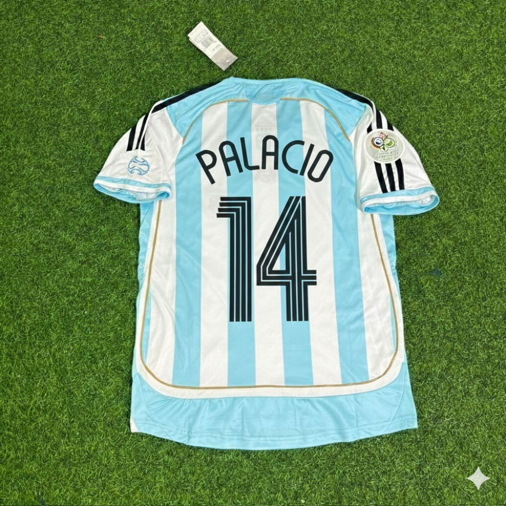 Rodrigo Palacio Argentina 2006 World Cup Retro Soccer Jersey Maillot Trikot
