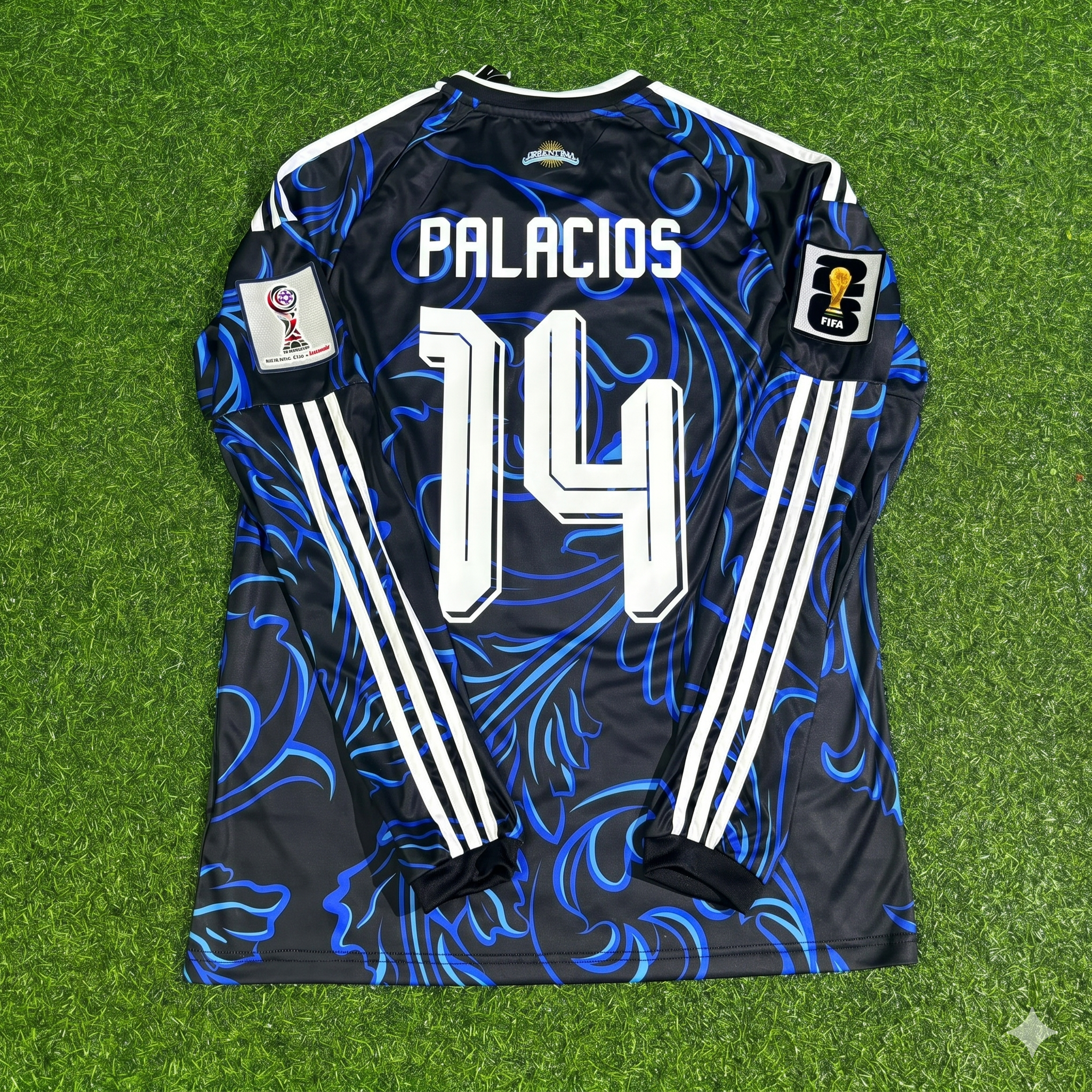 Exequiel Palacios Argentina 2026 World Cup Long Sleeve Football Jersey