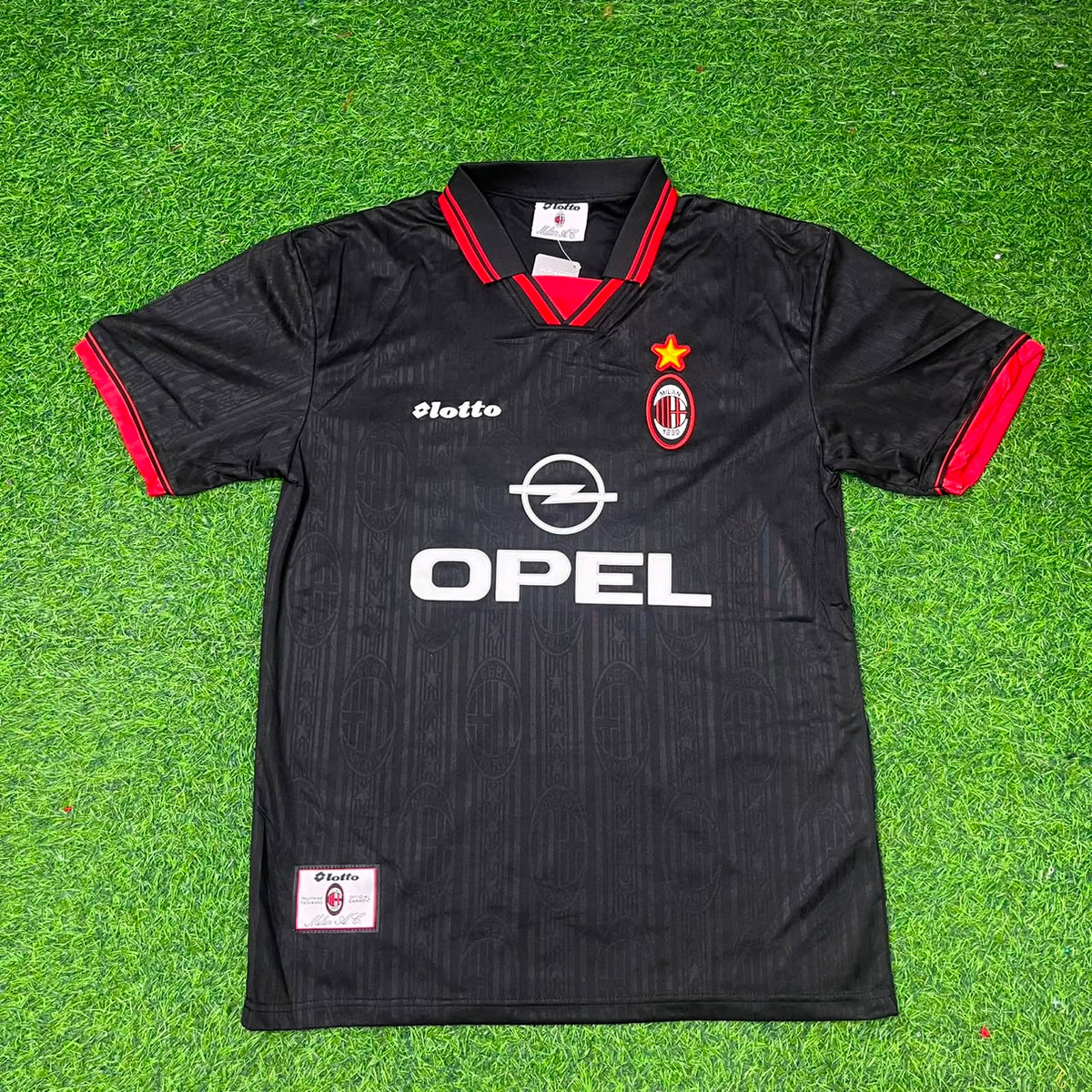 Camiseta de fútbol retro del AC Milan de Paolo Maldini 1997-1998