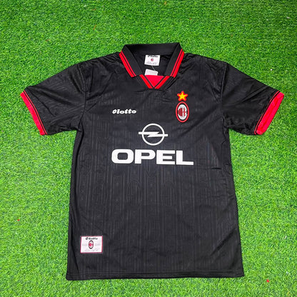 Camiseta de fútbol retro del AC Milan de Paolo Maldini 1997-1998