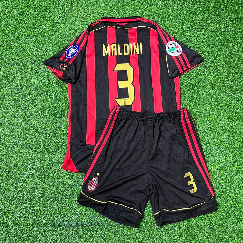 Paolo Maldini AC Milan 2006 2007 Maillot de Foot Rétro Enfant