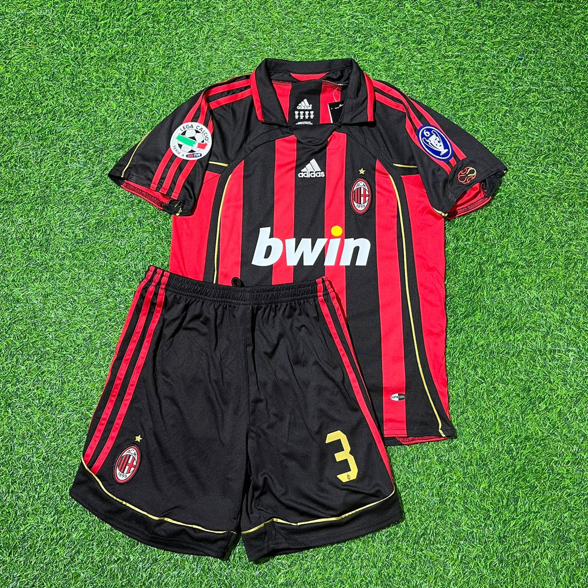 Paolo Maldini AC Milan 2006 2007 Maillot de Foot Rétro Enfant