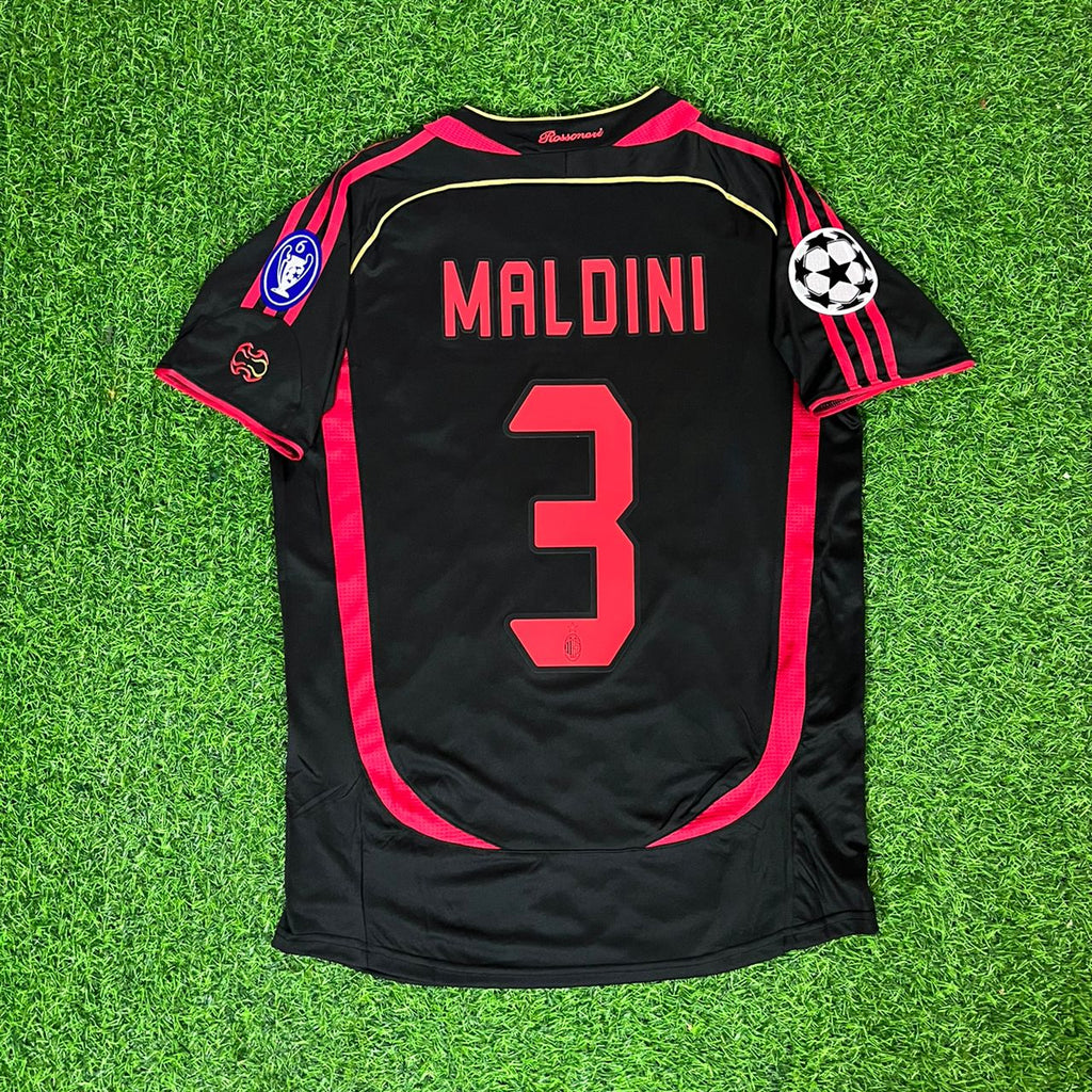 Paolo Maldini 3 – AC Milan 2006–2007 Retro Kit Jersey – | Trikot | Maillot | Maglia