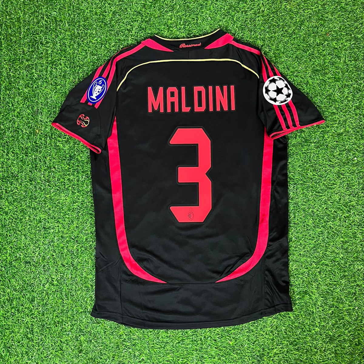 Paolo Maldini 3 – AC Milan 2006–2007 Retro Kit Jersey – | Trikot | Maillot | Maglia