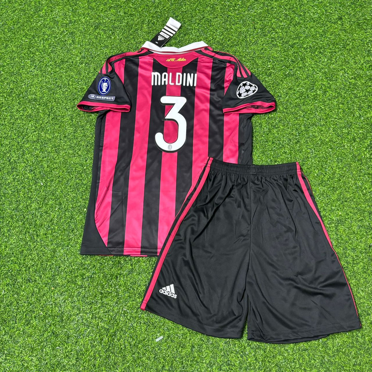 Paolo Maldini AC Milan 2008-2009 Final Season Kids Home Retro Football Jersey