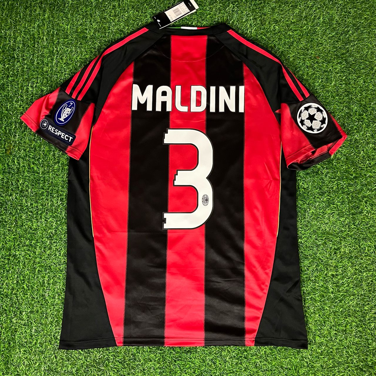 Paolo Maldini – AC Milan 2010/11 Retro Kit Jersey – | Trikot | Maillot Soccer Shirt