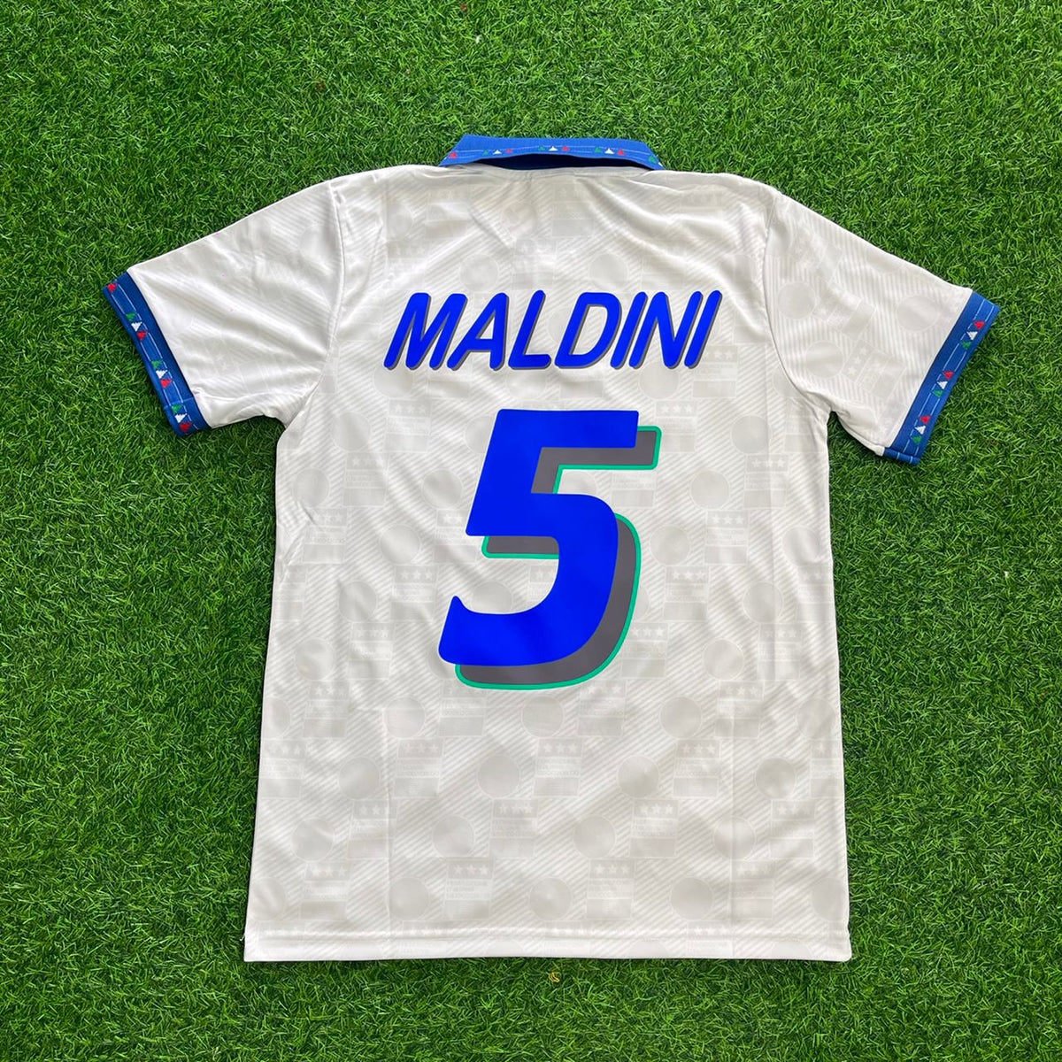 Paolo Maldini Italy 1994 World Cup Retro Jersey Maillot Trikot Maglia Soccer Shirt