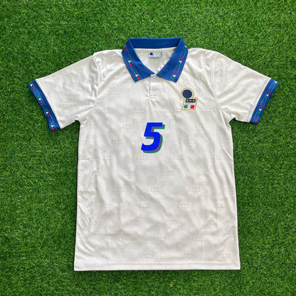 Paolo Maldini Italy 1994 World Cup Retro Jersey Maillot Trikot Maglia Soccer Shirt