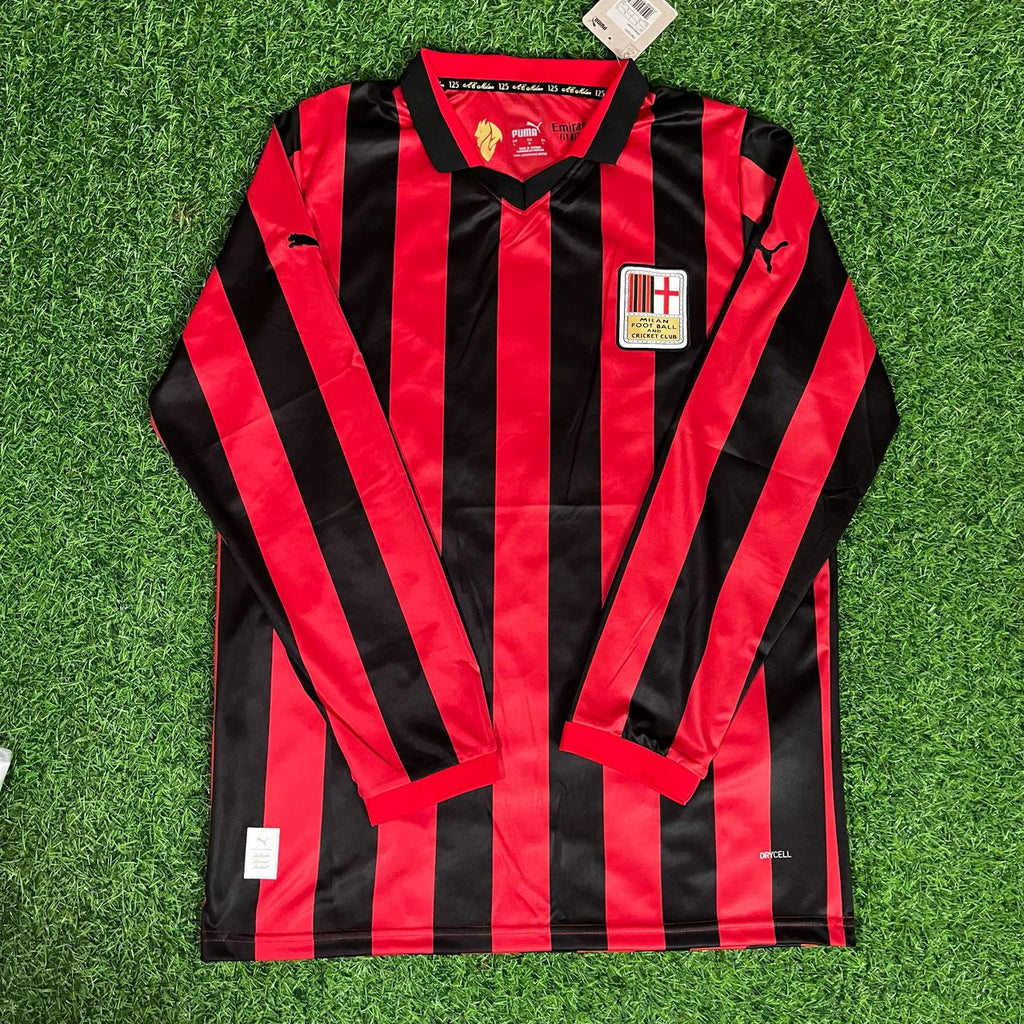 Paolo Maldini 3 - Milan Commemorative Red Black Kit Jersey Trikot Maillot Soccer Shirt