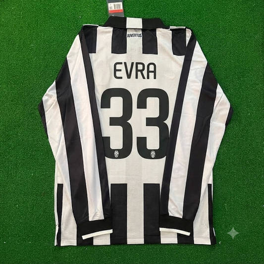 Patrice Evra #33 Juventus 2014 2015 Retro Langarm Trikot Maillot Maglia Fußballtrikot
