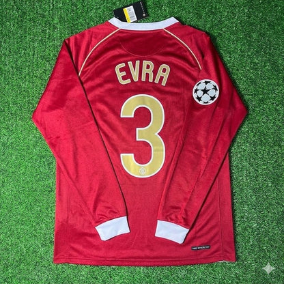 Patrice Evra #3 Manchester United 2006 2007 Rot-goldenes Trikot