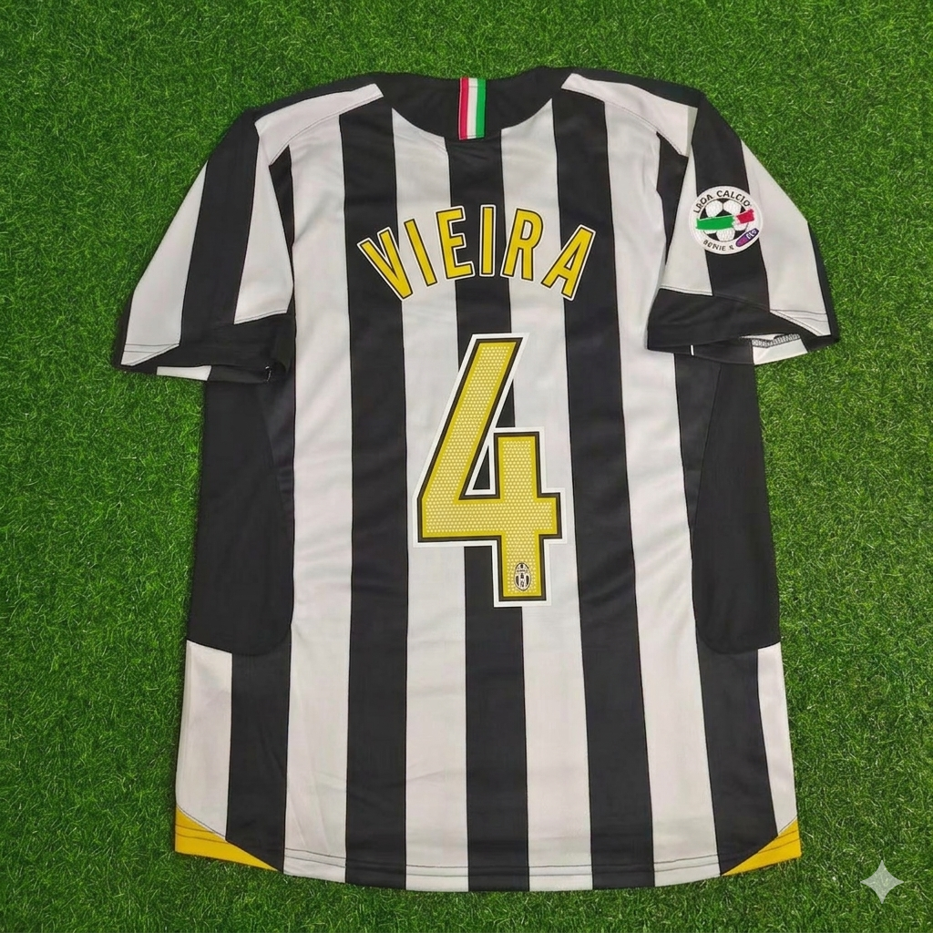 Patrick Vieira Juventus 2005-2006 Retro Jersey | Kit | Trikot | Maillot Soccer Shirt