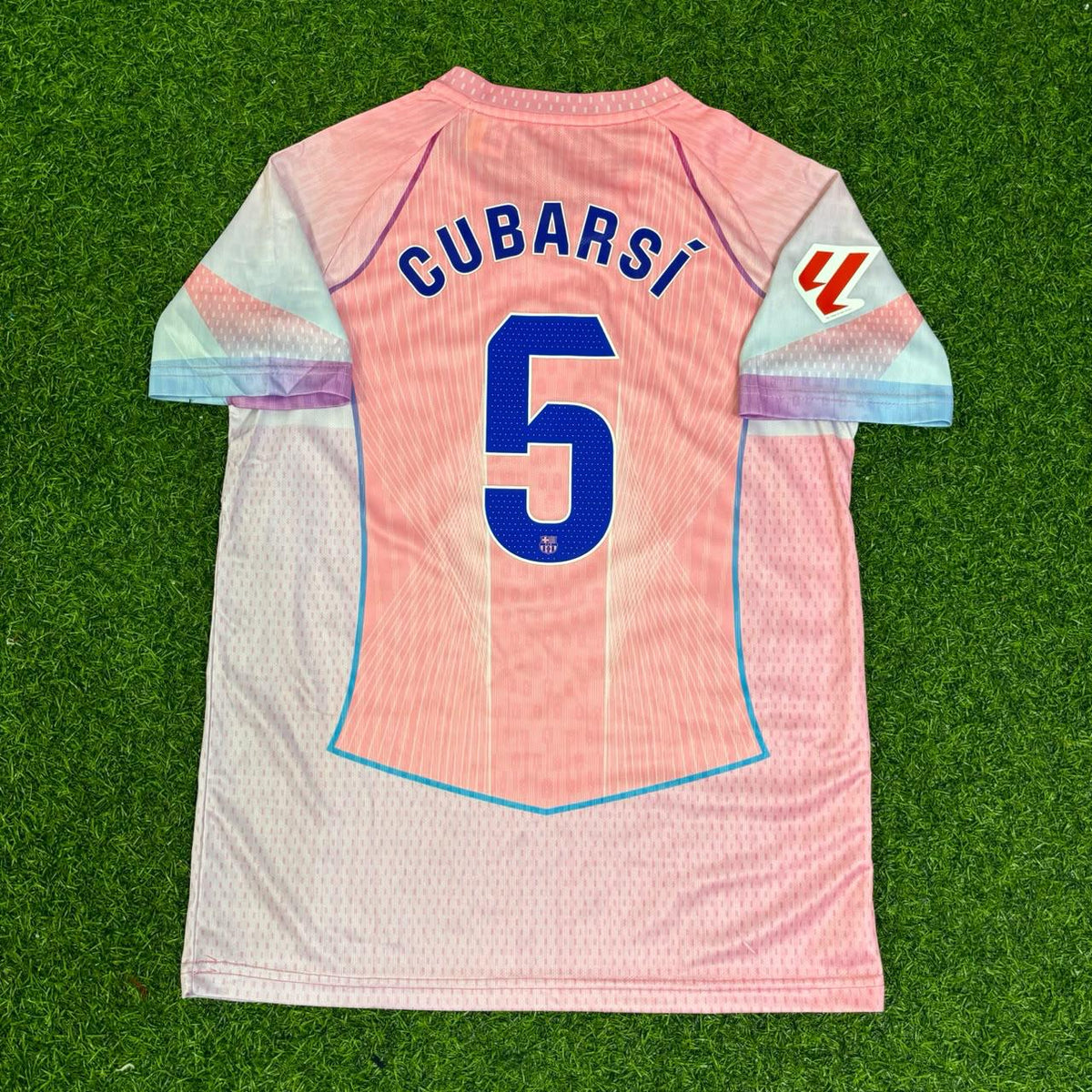 Pau Cubarsi Barcelona Home Pink New Season 2026 Jersey Trikot Maillot Soccer Shirt