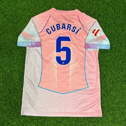 Pau Cubarsi Barcelona Home Pink New Season 2026 Jersey Trikot Maillot Soccer Shirt