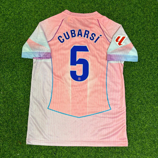 Pau Cubarsi Barcelona Home Pink New Season 2026 Jersey Trikot Maillot Soccer Shirt