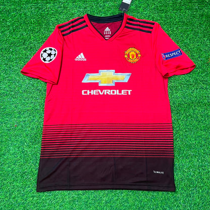 Paul Pogba 6 Manchester United 2018 2019 Retro Football Jersey