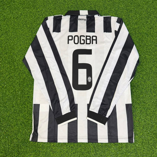 Paul Pogba #6 Juventus 2014 2015 Retro Langarm Trikot Fußballhemd