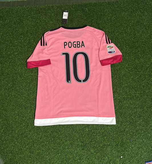 Paul Pogba Juventus 2015/16 Pink Retro Football Jersey Kit