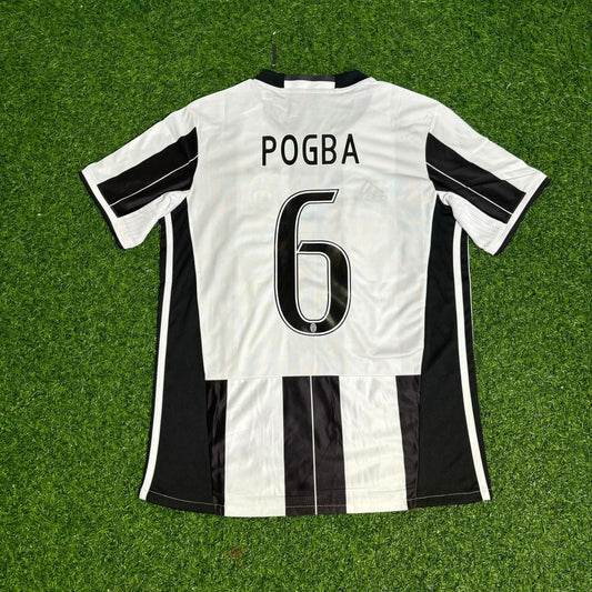 Camiseta de fútbol retro de la Juventus 2016-2017 de Paul Pogba, equipación de local