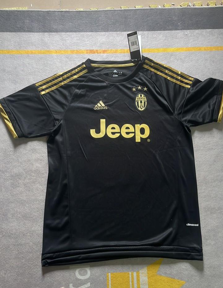 Paul Pogba 10- Juventus Retro Black Kit Jersey Trikot Maglia Soccer Shirt