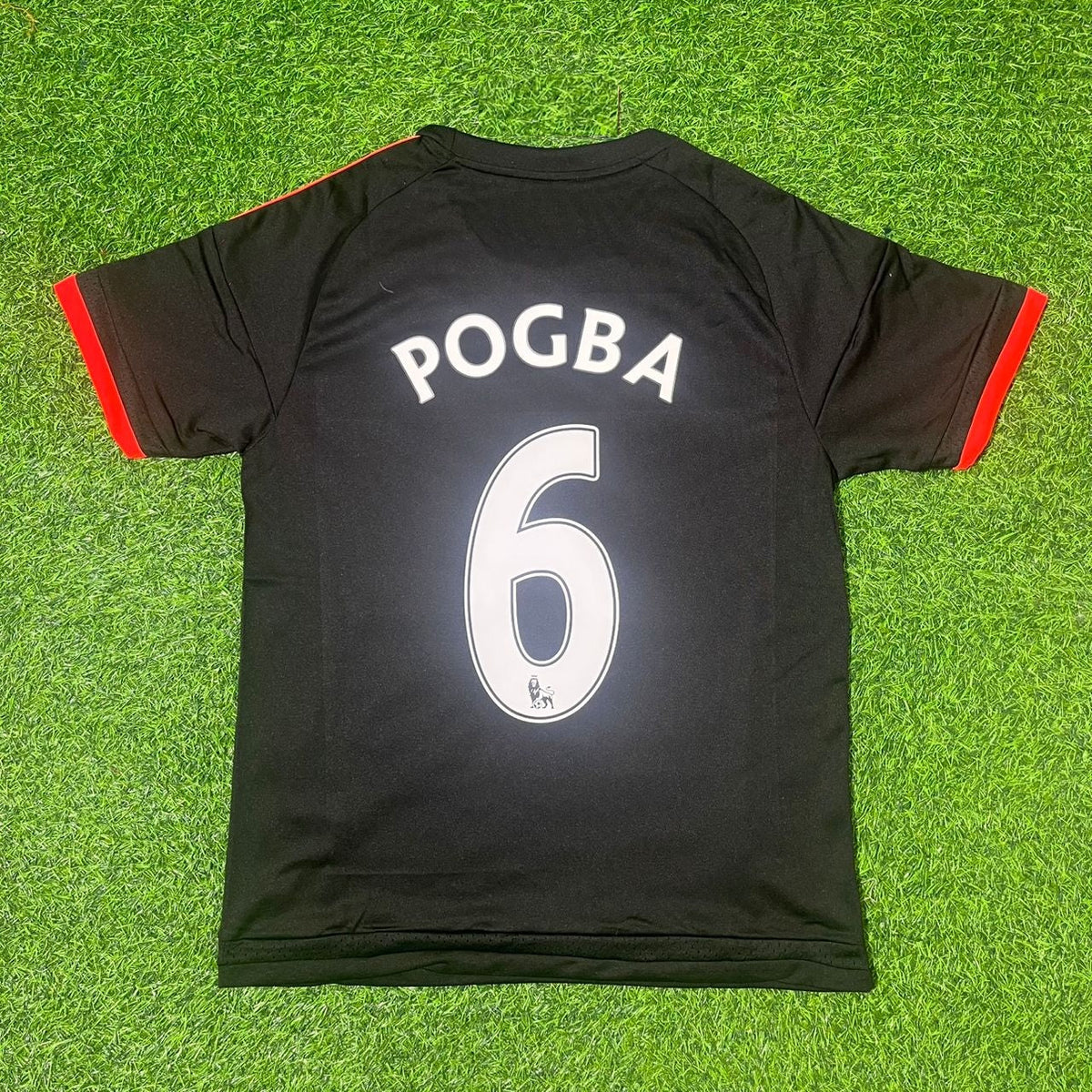 Paul Pogba Manchester United Retro Red Football Jersey Kit