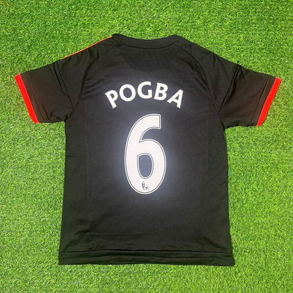Paul Pogba Manchester United Retro Red Football Jersey Kit