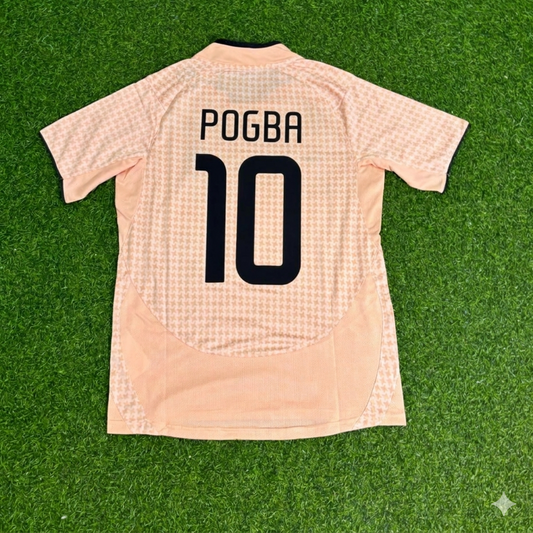 Paul Pogba 10 Juventus Auswärtstrikot Retro Fußballtrikot