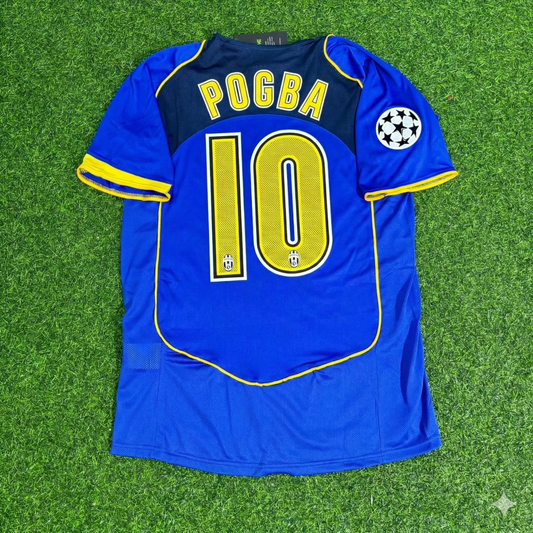 Paul Pogba Juventus Blaues Retro-Trikot | Fußball-Trikot | Trikot | Fußball-Trikot